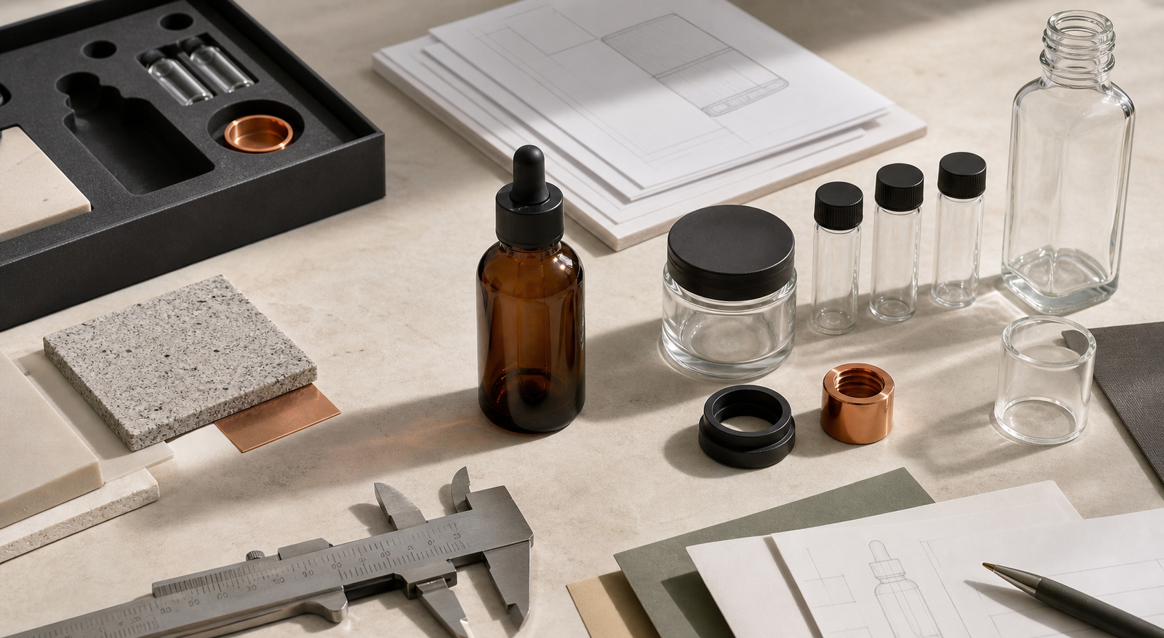 Laboratory containers and packaging components under specification review